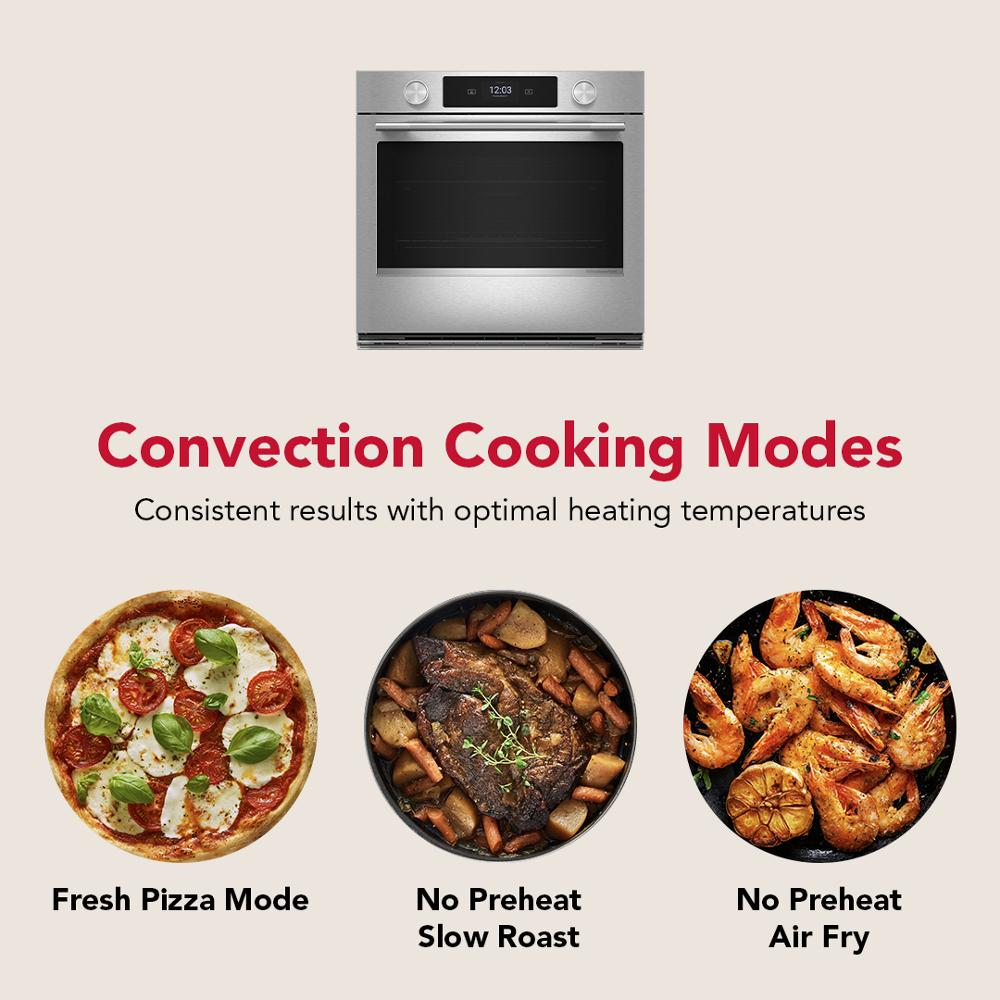 30-inch Smart Electric Double Wall Oven with Assisted Cooking Modes - Black Ore