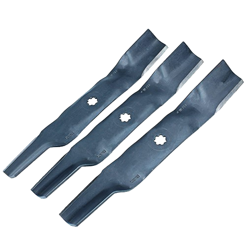 Set of three high lift lawn mower blades made from durable carbon and boron for Parts & Lubricants collection under $100