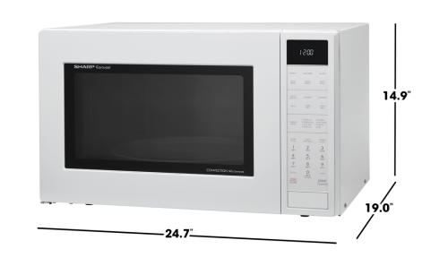 1.5 CF Carousel Countertop Microwave Oven, Convection