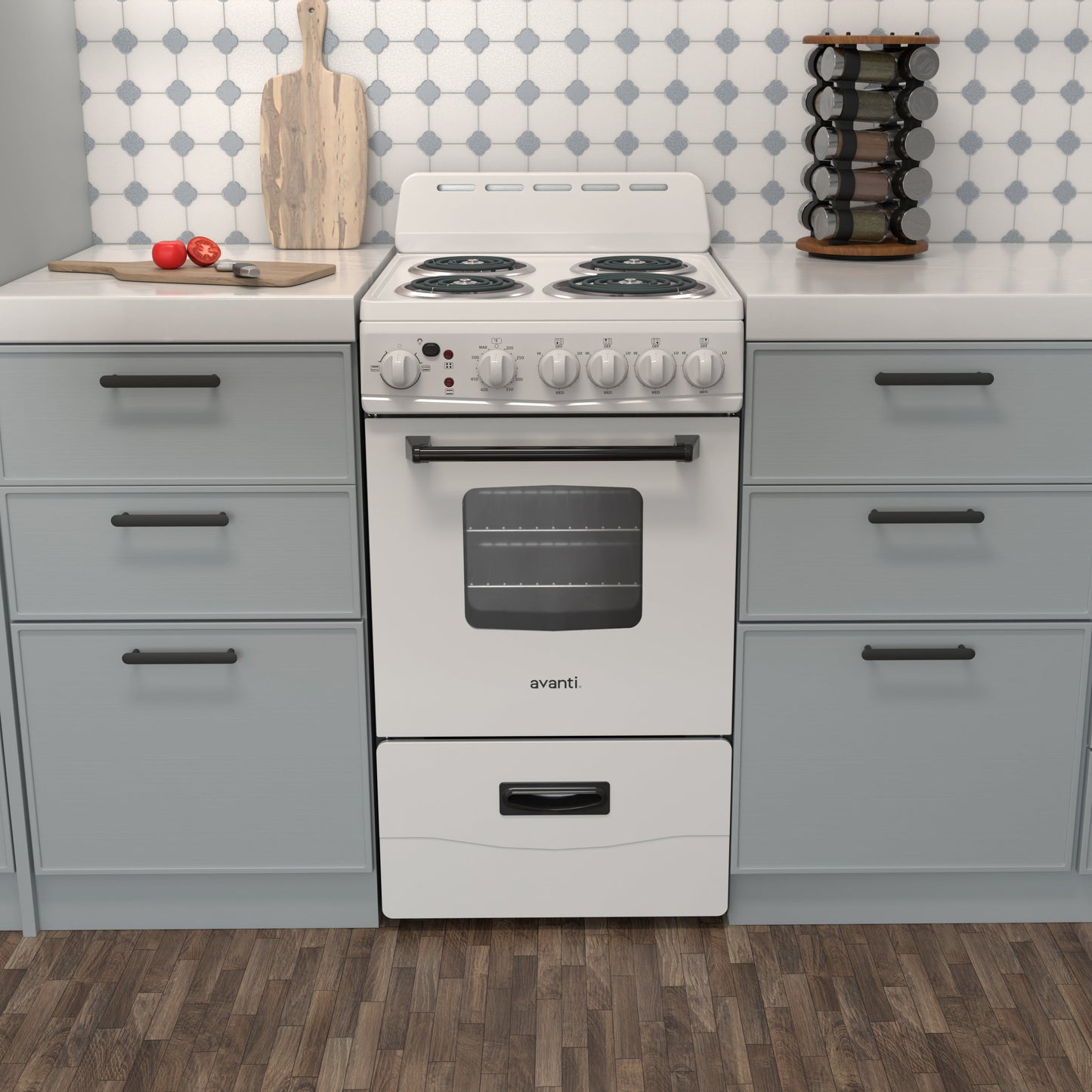 Avanti 20" Electric Range Oven with Framed Glass Door - White