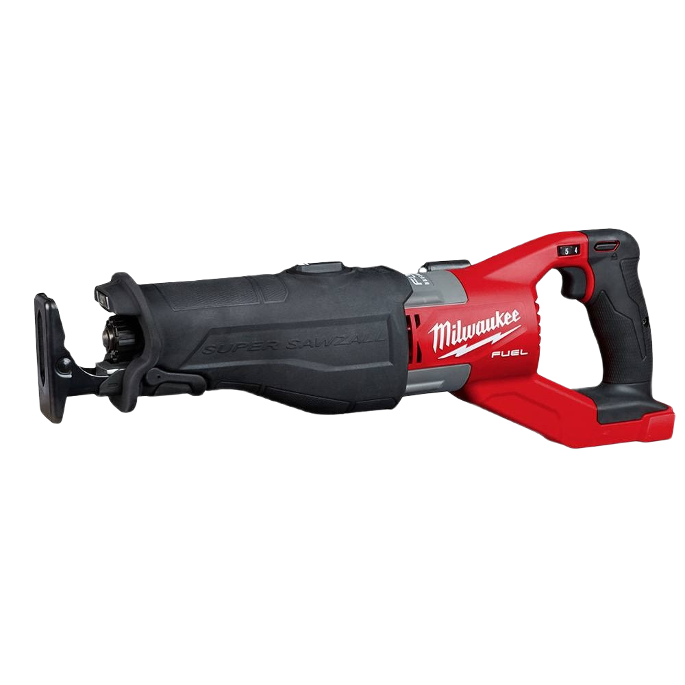 Cordless red and black reciprocating saw designed for heavy-duty tools and home improvement tasks