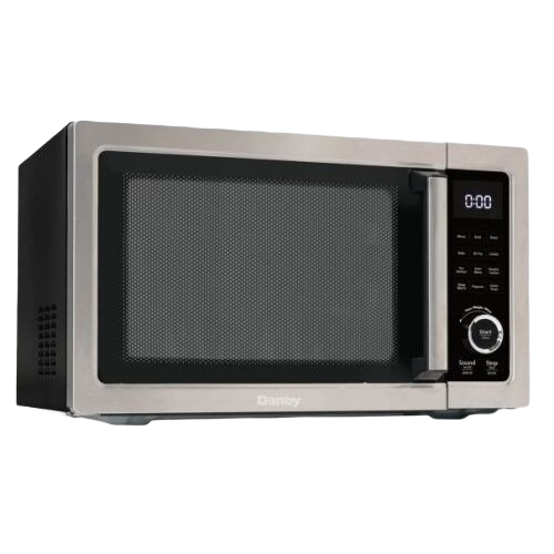 Stainless steel microwave with digital control panel featured in Microwaves and Kitchen & Kitchenware collections