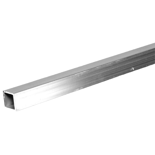 Aluminum square tube with corrosion-resistant finish for hardware and home improvement projects under $50