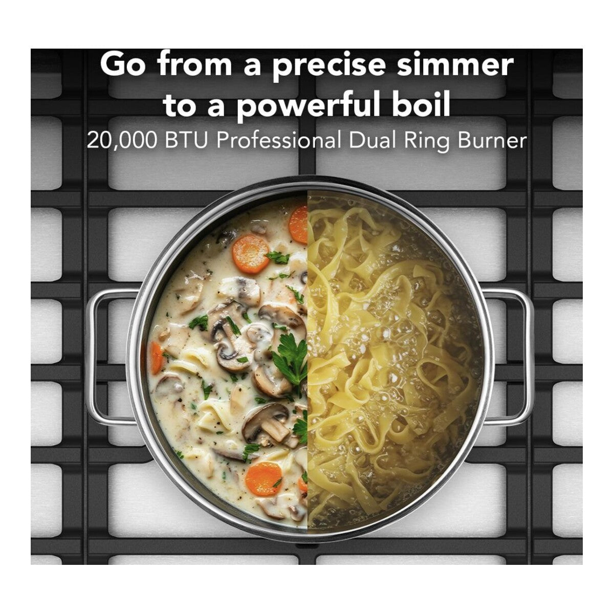 KitchenAid® 36  in. Gas Cooktop with 5 Burners and Integrated Wok Grate