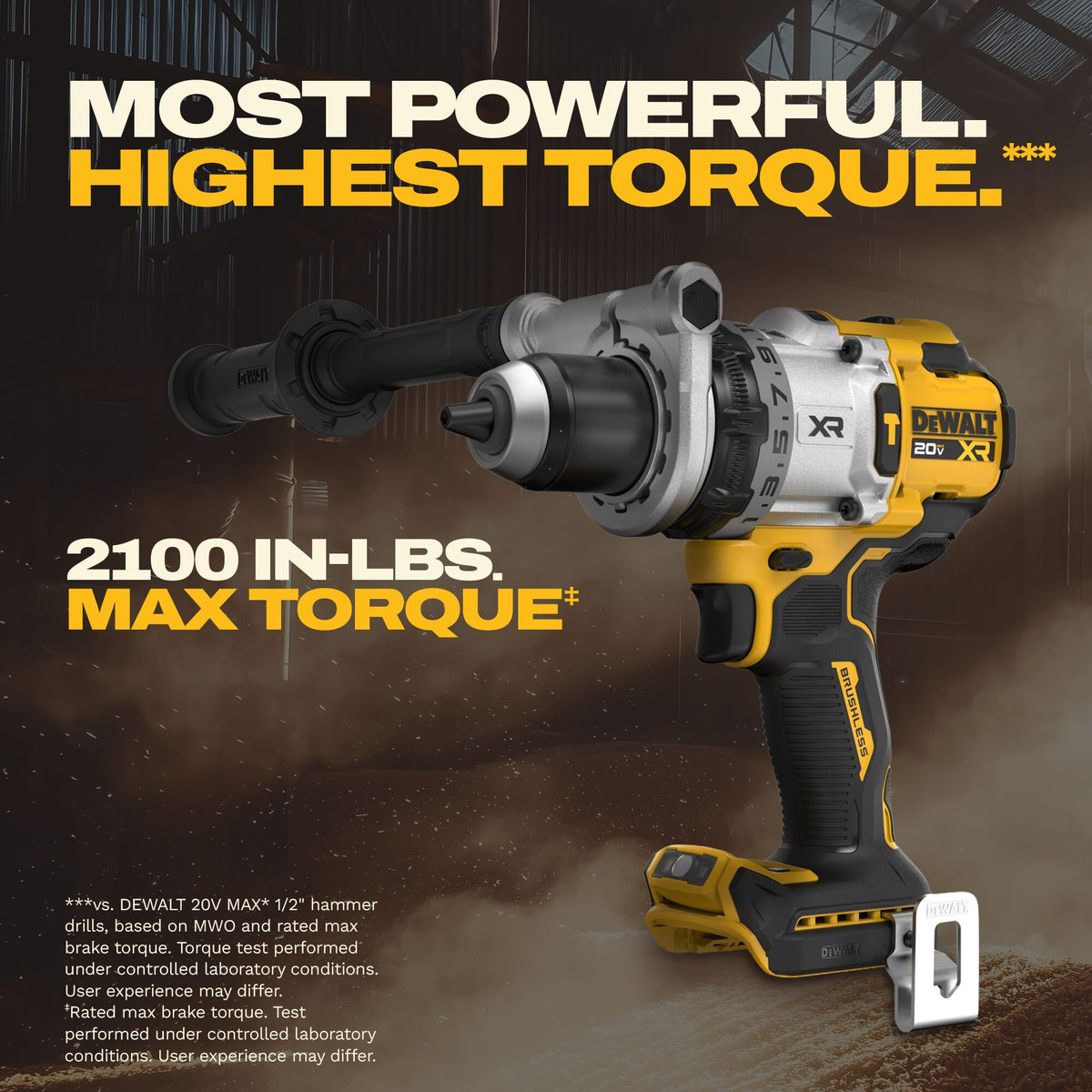 DEWALT 20V MAX* XR® 3-Speed Hammer Drill & Impact 2-Tool Combo Kit w/XR POWERPACK™ Batteries