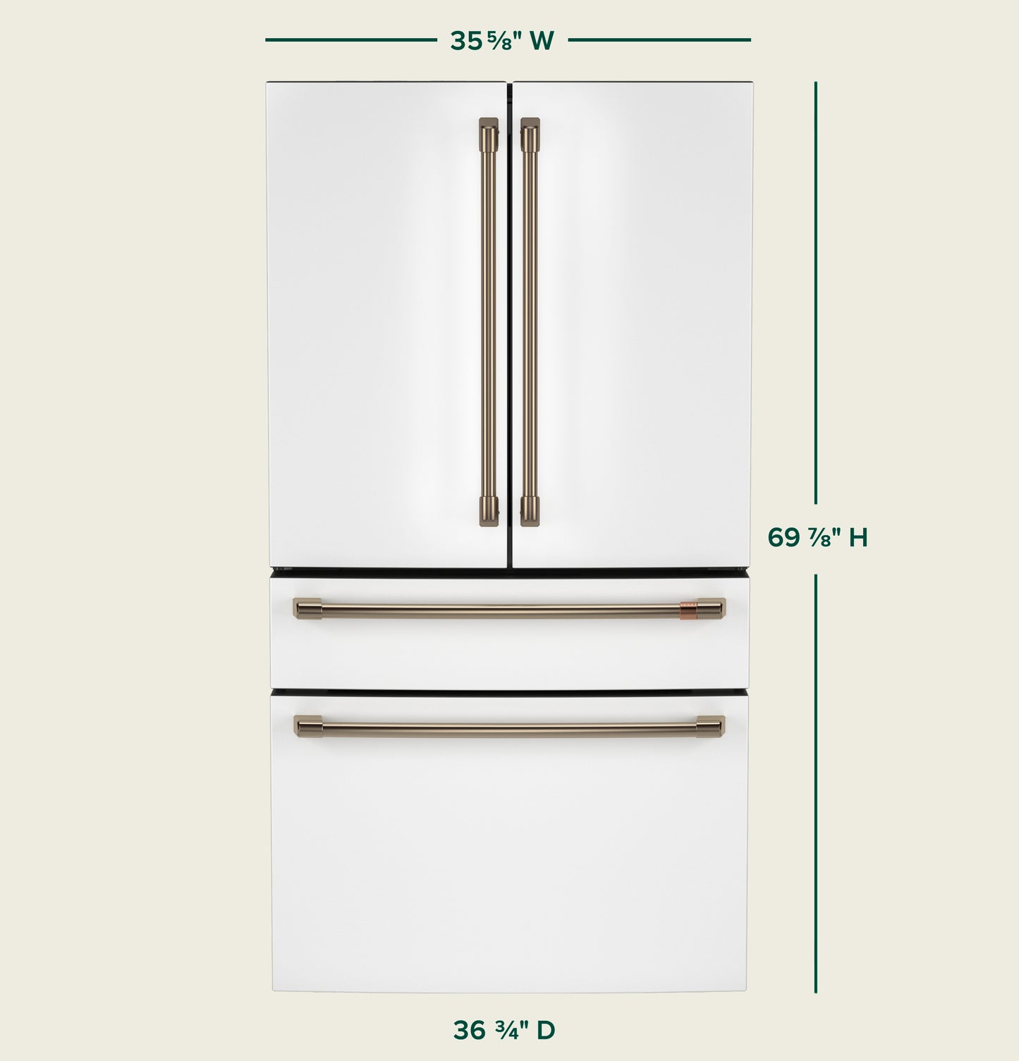 CAFÉ™ ENERGY STAR® 28.7 Cu. Ft. Smart 4-Door French-Door Refrigerator With Dual-Dispense AutoFill Pitcher