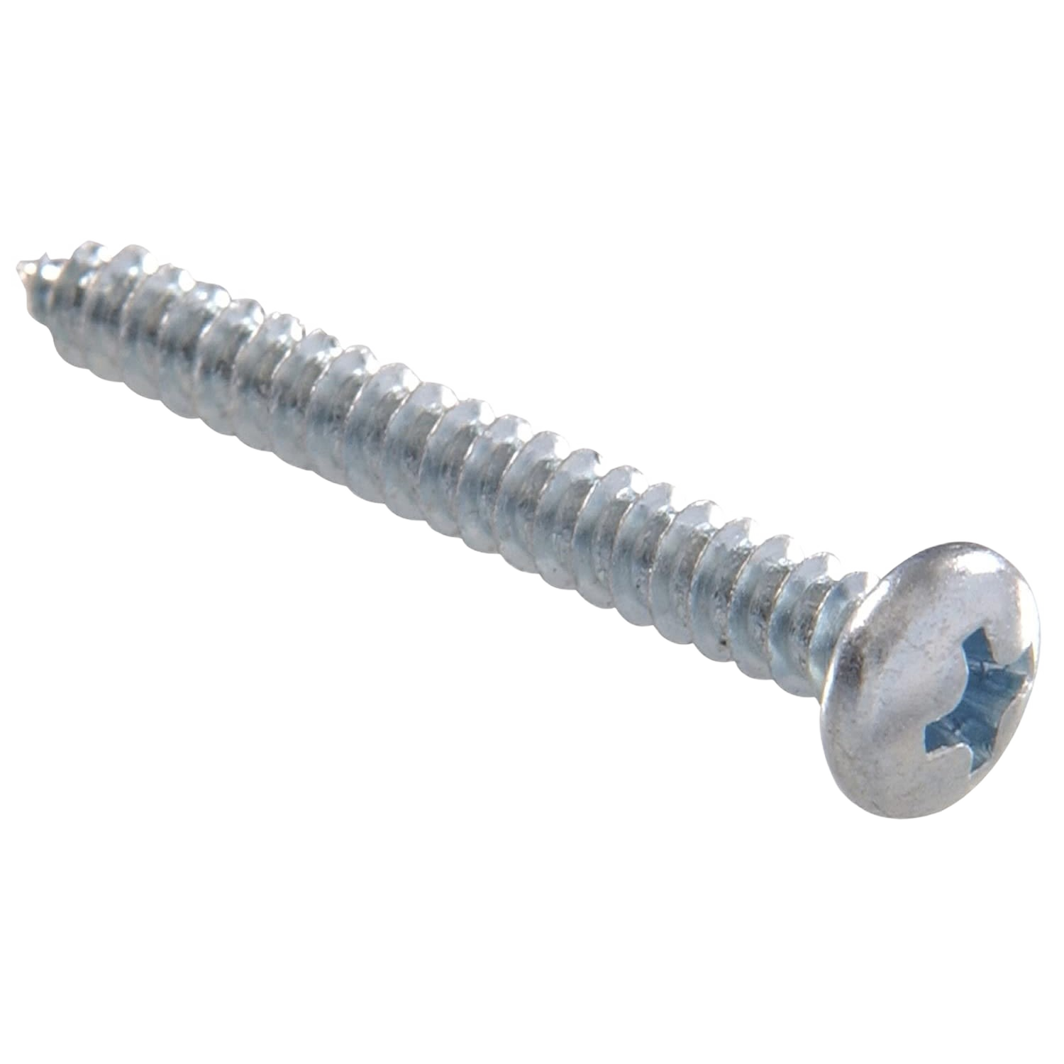 Zinc-plated screw with Phillips head for securing shelving brackets in Storage & Organization and Shelving collections