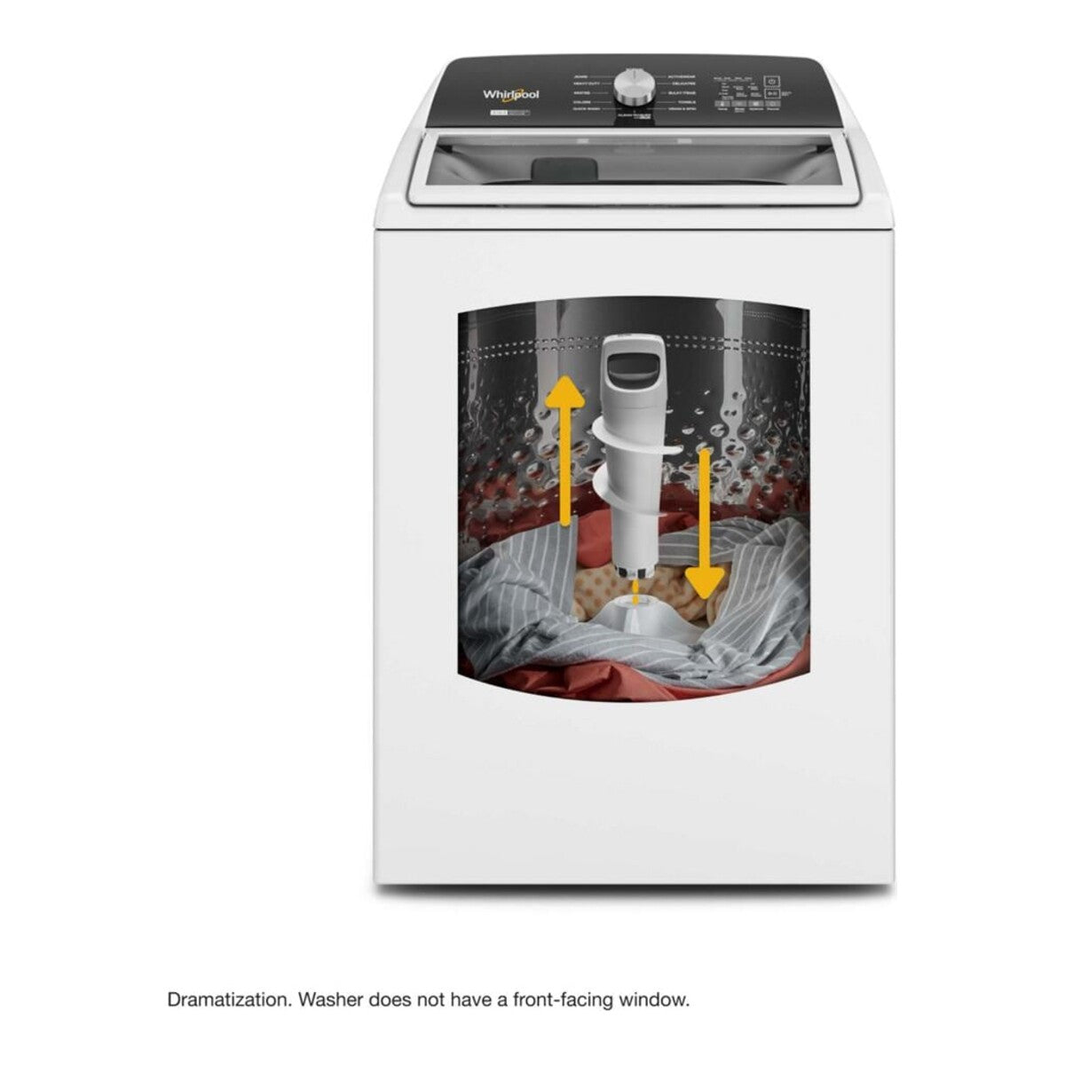 4.7-4.8 Cu. Ft. Top Load Washer with 2 in 1 Removable Agitator