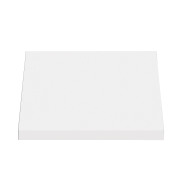 White countertop cutting board on plain white background for kitchen and home improvement use