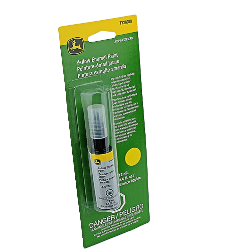 John Deere yellow enamel touch-up paint in 0.4 oz tube for specialty paint and home improvement projects
