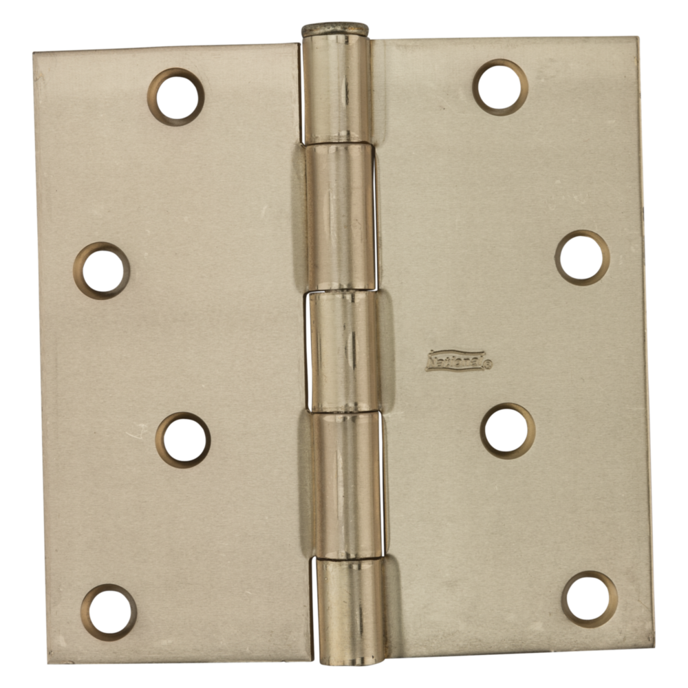 4-inch square satin brass door hinge for interior residential doors in home improvement and hardware under $50