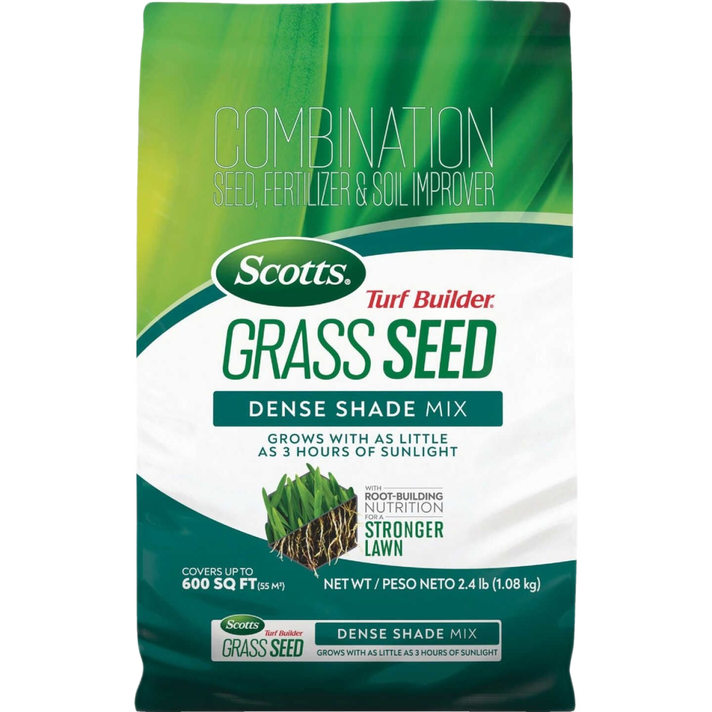 Bag of Scotts Turf Builder grass seed dense shade mix for shaded lawns in lawn care and grass seed collections under $50