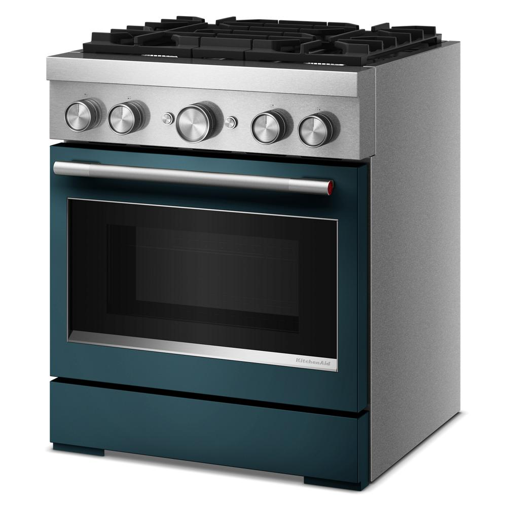 30-Inch 4 Burner Commercial-Style Dual Fuel Range with No Preheat Air Fry Mode