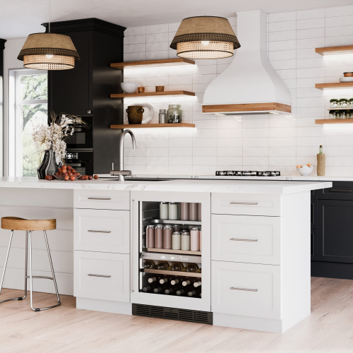 Silhouette Pro 24inch Under Counter Wine and Beverage Centre Panel Ready
