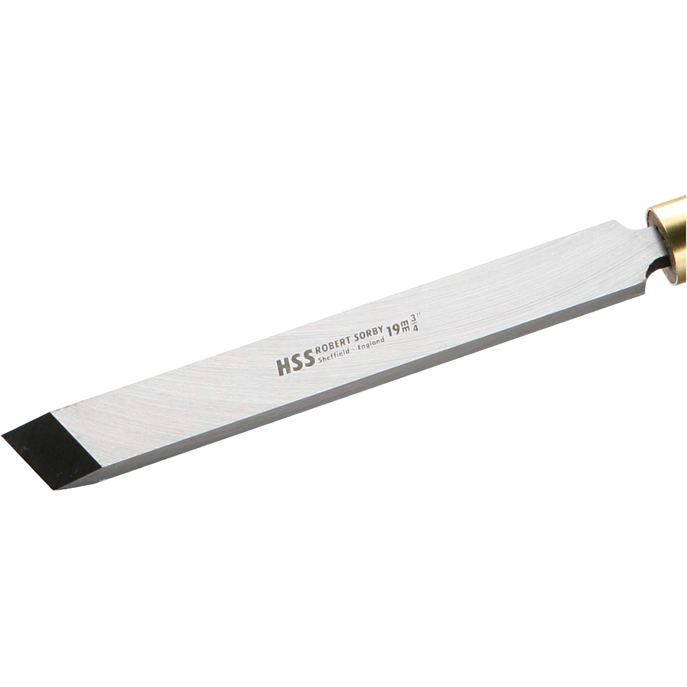 Half-inch Sorby skew blade with high-speed steel for precise woodworking and turning tool projects under $50 collections