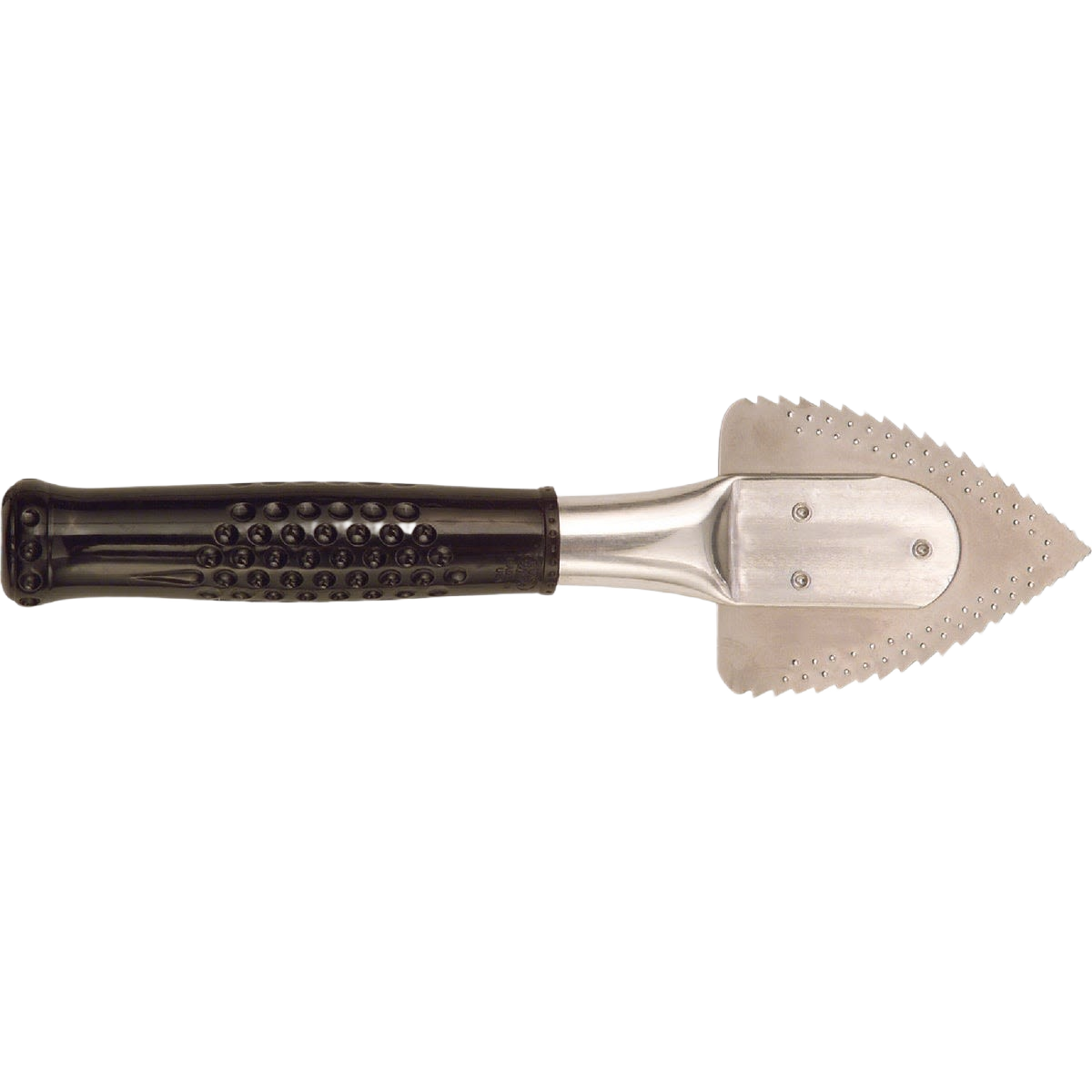 Metal window opener tool with serrated stainless steel blade and textured black handle for paint removal under $50
