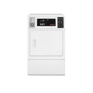 White front control electric dryer with coin drop feature for commercial and home improvement use in dryers and appliances collections