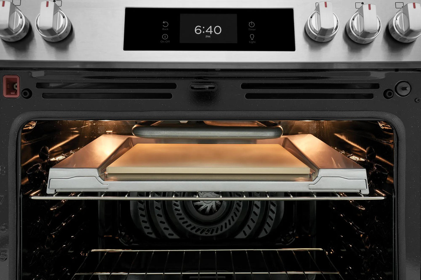 30" Front Control Gas Range with Stone-Baked Pizza