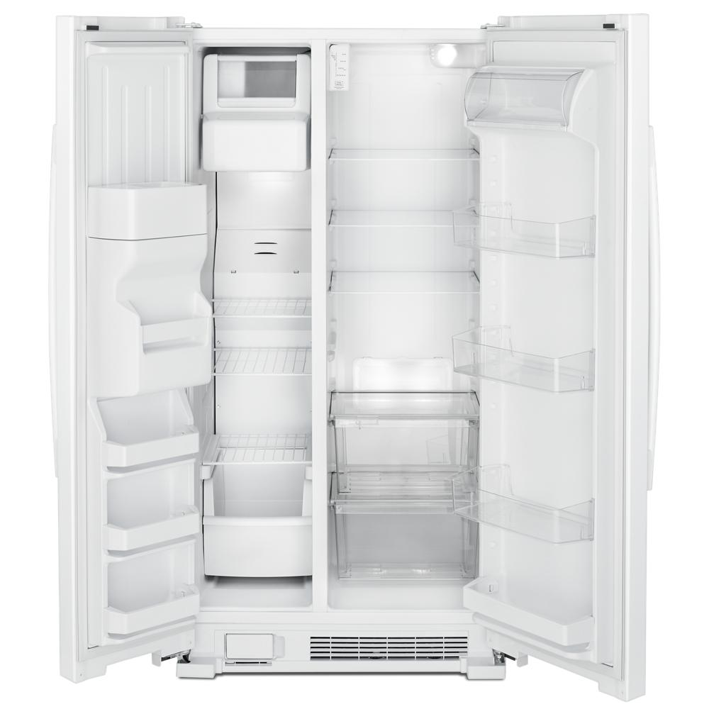 33-inch Side-by-Side Refrigerator with Dual Pad External Ice and Water Dispenser