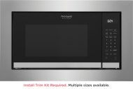 Built-in microwave with touch control panel and black finish for kitchen and home appliances collections