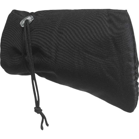 Black padded faucet cover with adjustable cord for pipe insulation and winter plumbing protection under $50
