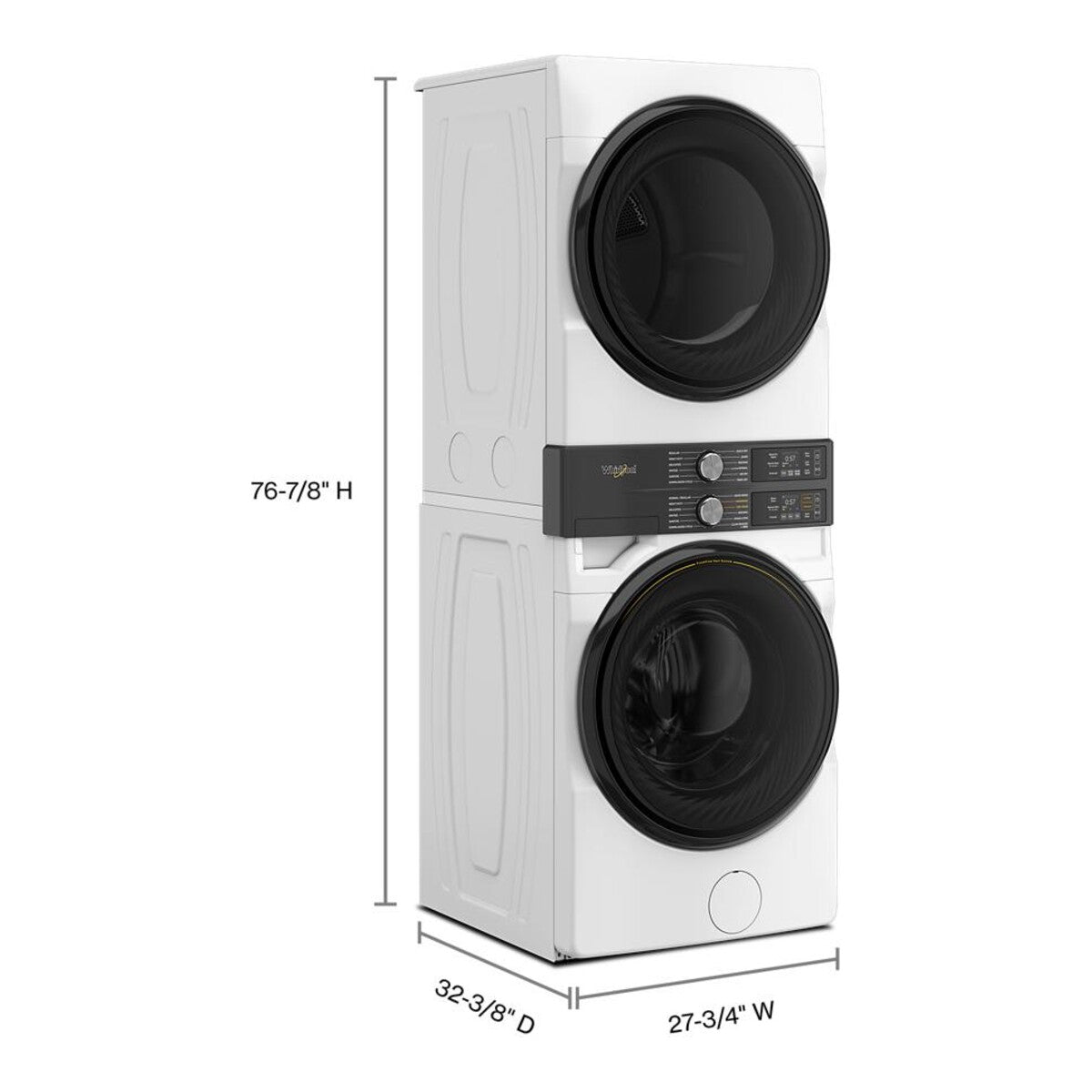 Smart ENERGY STAR® Front Load Laundry Tower with UV Clean Technology & FreshFlowTM Vent System 4.5 cu. ft. Washer & 7.4 cu. ft. Electric Dryer
