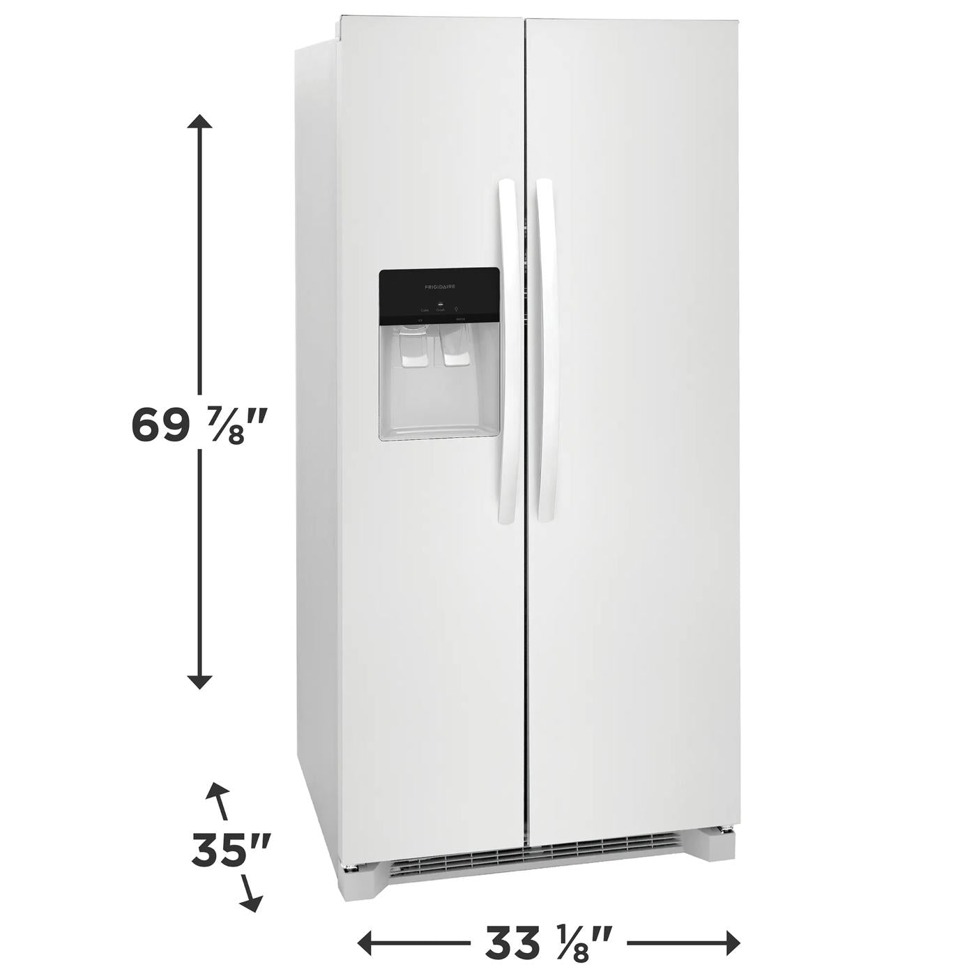 22 Cu. Ft. 33" Standard Depth Side by Side Refrigerator