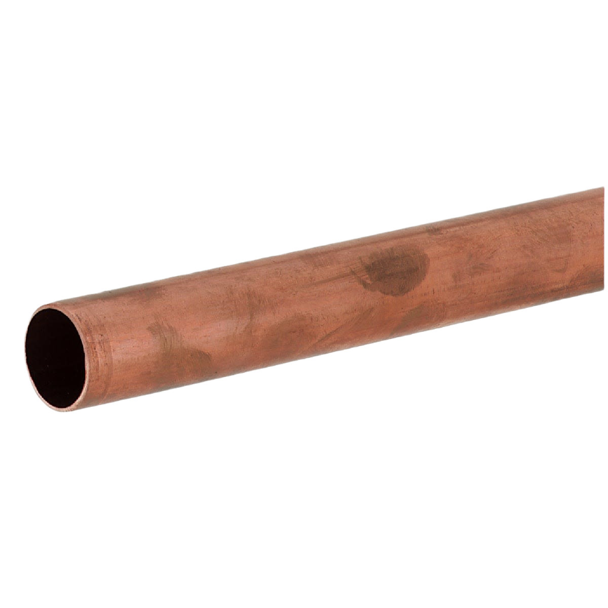 Straight-length Type M copper pipe with 1-inch diameter for plumbing and home improvement applications