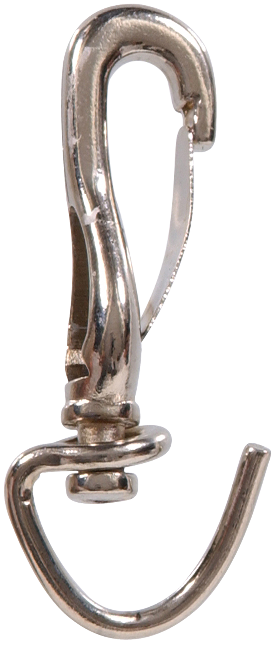 Hardware Essentials Strap Swivel Eye Spring Snap Nickel (3/8" x 2-1/2")