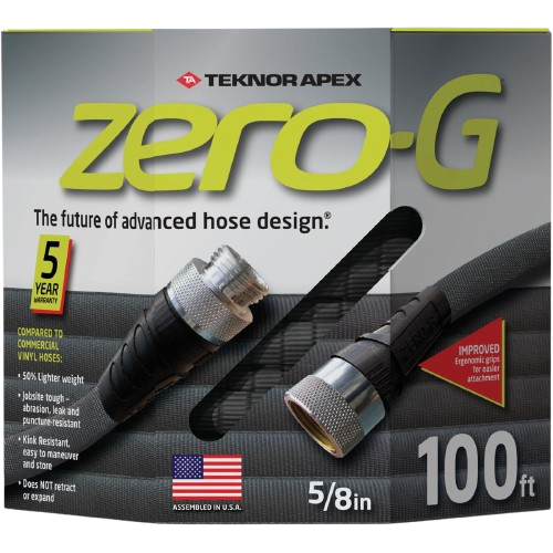 Zero-G 100 ft Drinking Water Safe Garden Hose, Lightweight