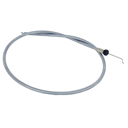 Flexible metal conduit cable with hooked end, designed for automotive and John Deere parts applications