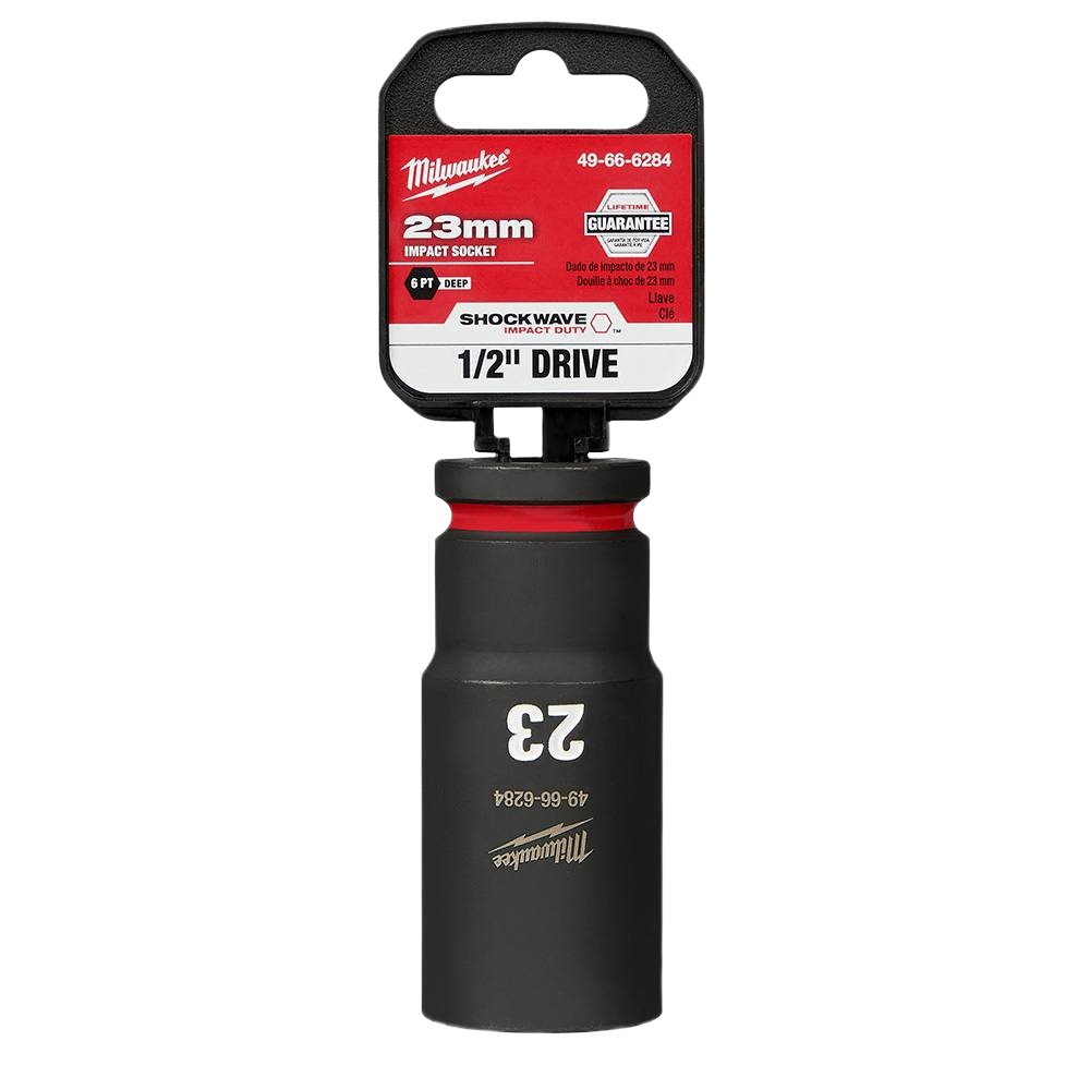 23mm impact socket with 6-point deep design, 1/2" drive for hand tools and sockets under $50 collection