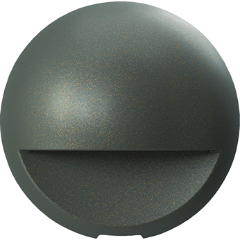Espresso-finished round LED wall accent light with weather-resistant design for outdoor lighting in home improvement collections
