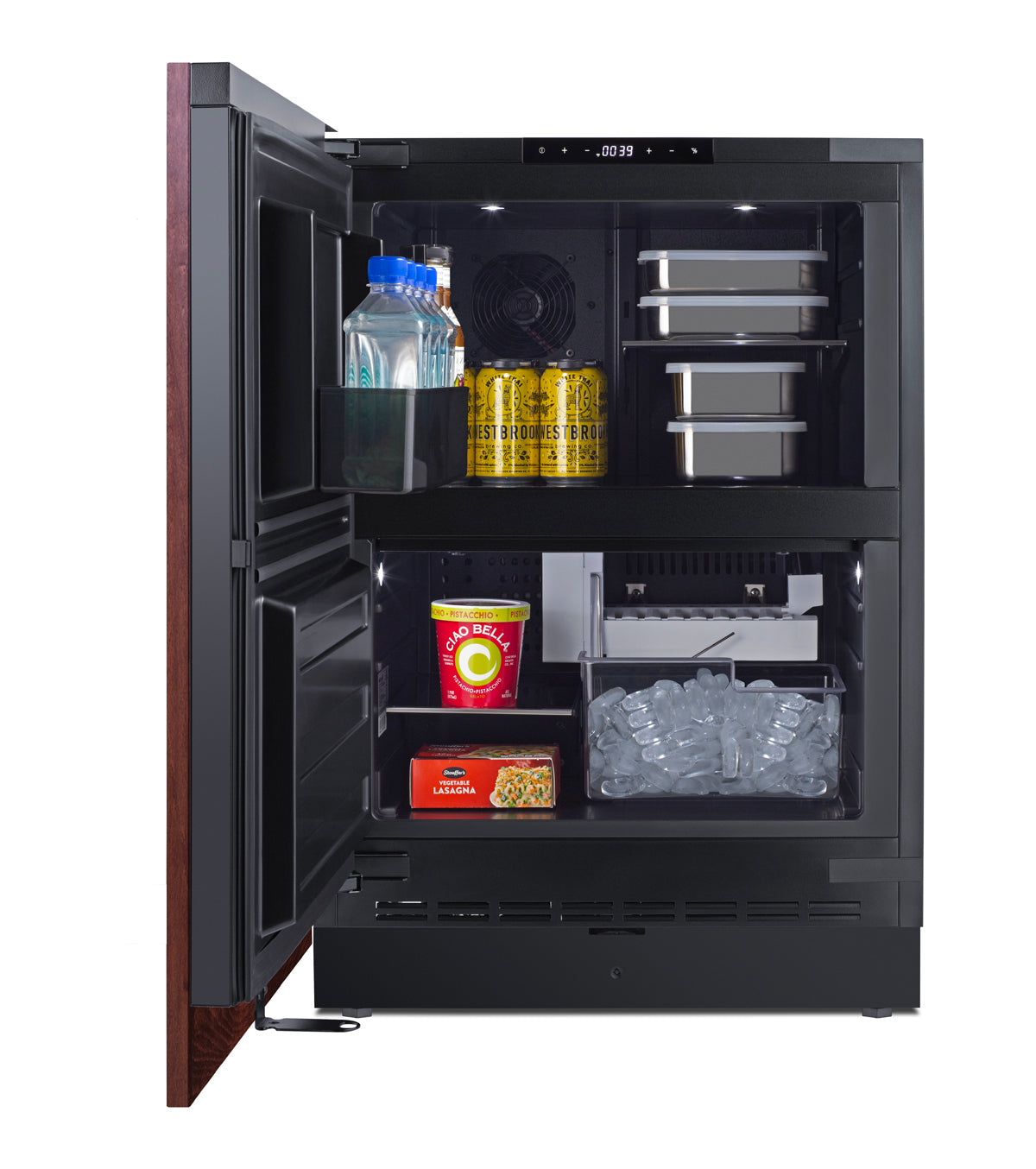 24" Wide Refrigerator-Freezer with Factory-Installed Icemaker (Panel Not Included)