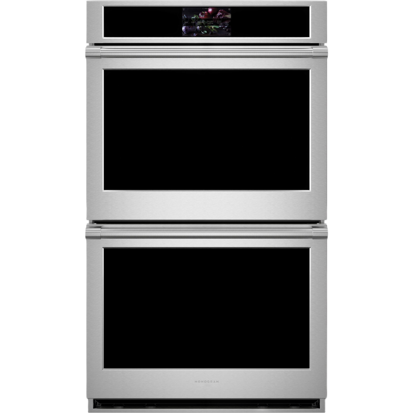 Stainless steel double wall oven with digital display panel from kitchen appliances and double wall ovens collection