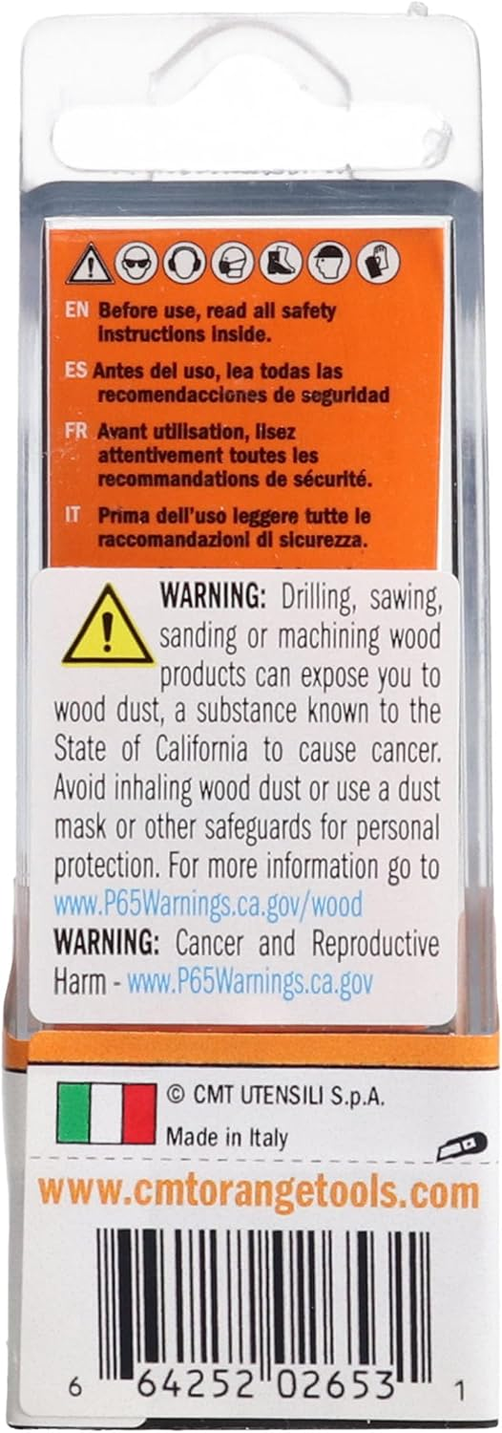 CMT Orange Tools 8mm Router Bit For Domino® Joining, Rh