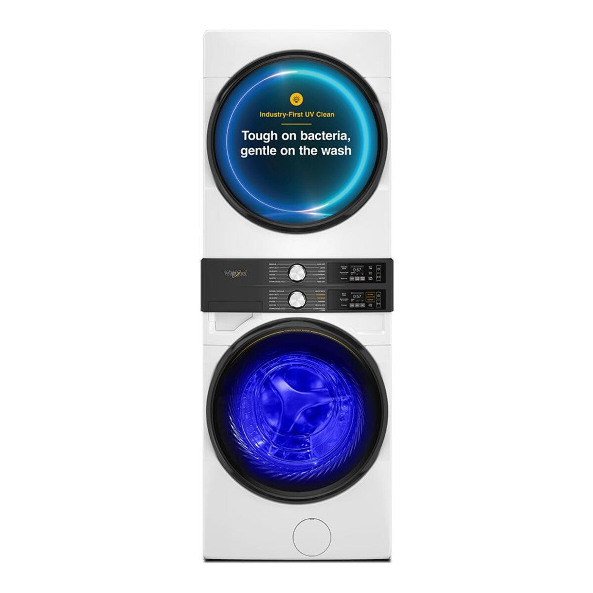 Smart ENERGY STAR® Front Load Laundry Tower with UV Clean Technology & FreshFlowTM Vent System 4.5 cu. ft. Washer & 7.4 cu. ft. Electric Dryer