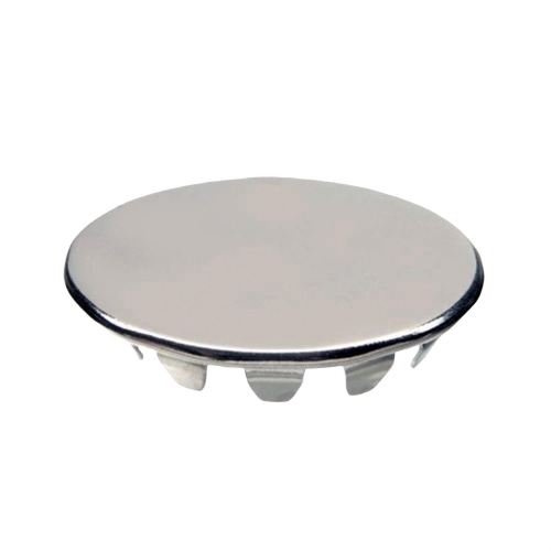 Chrome-plated 1-1/4 inch sink hole cover with snap-in tabs for plumbing repair and home improvement use under $50 collections