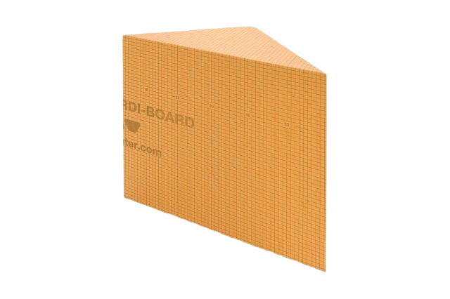 Lightweight waterproof triangular shower bench panel from flooring and tile collections for home improvement projects