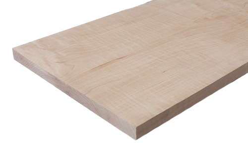 Smooth maple lumber board suitable for woodworking and building projects in lumber and home improvement collections