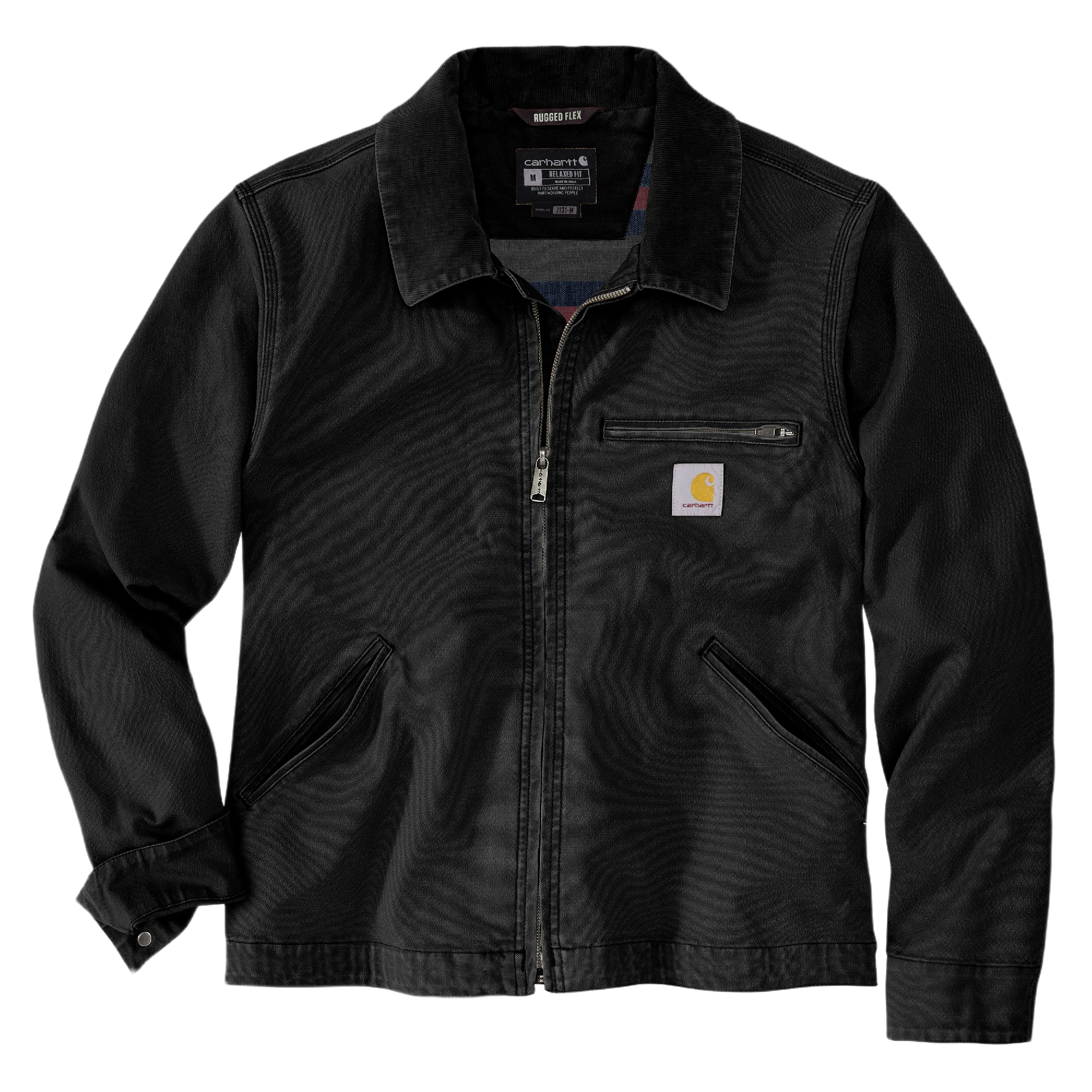 Carhartt Men's Black Duck Detroit Jacket – Durable & Stylish