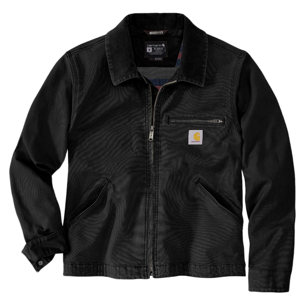 Carhartt Men's Black Duck Detroit Jacket – Durable & Stylish