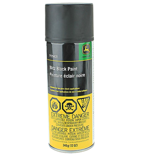 John Deere TY25631 Blitz Black Paint – Durable 12 oz Spray