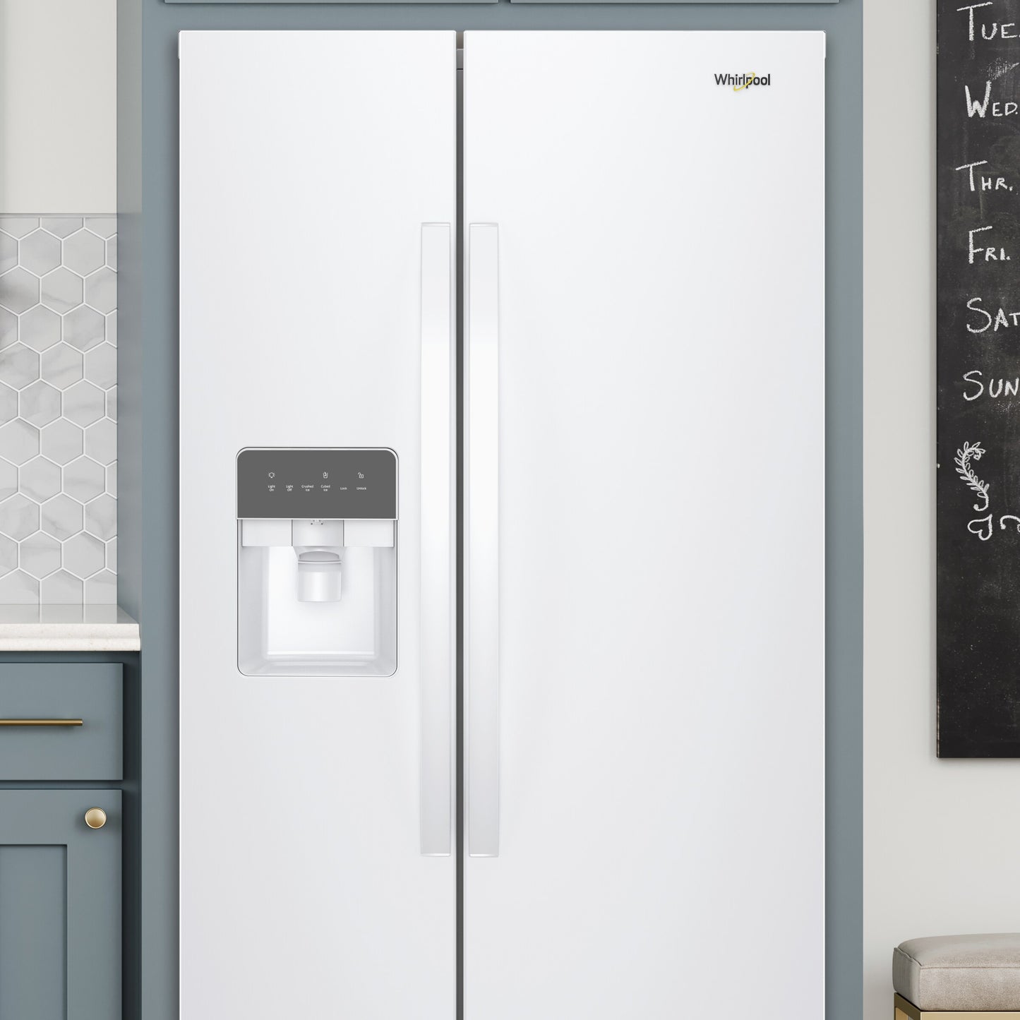 36-inch Wide Side-by-Side Refrigerator - 25 cu. ft.