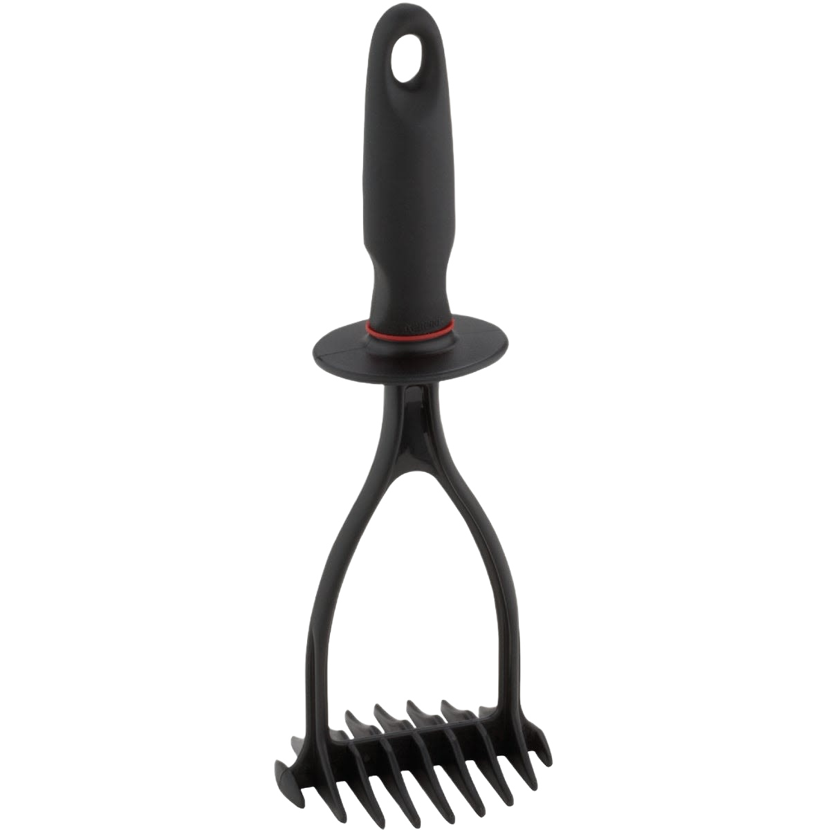 Black nylon kitchen masher with ergonomic handle for easy mashing in kitchenware and kitchen gadgets collections under 50 dollars
