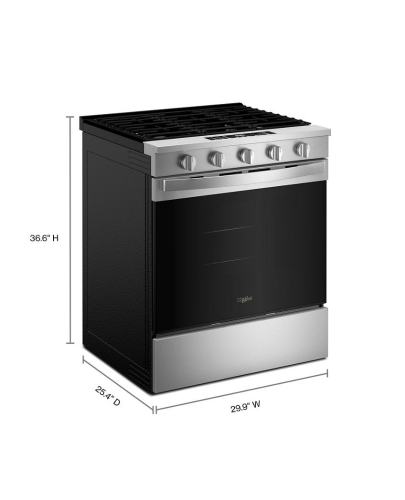 30-inch Gas Smart Range with Air Cooking Technology