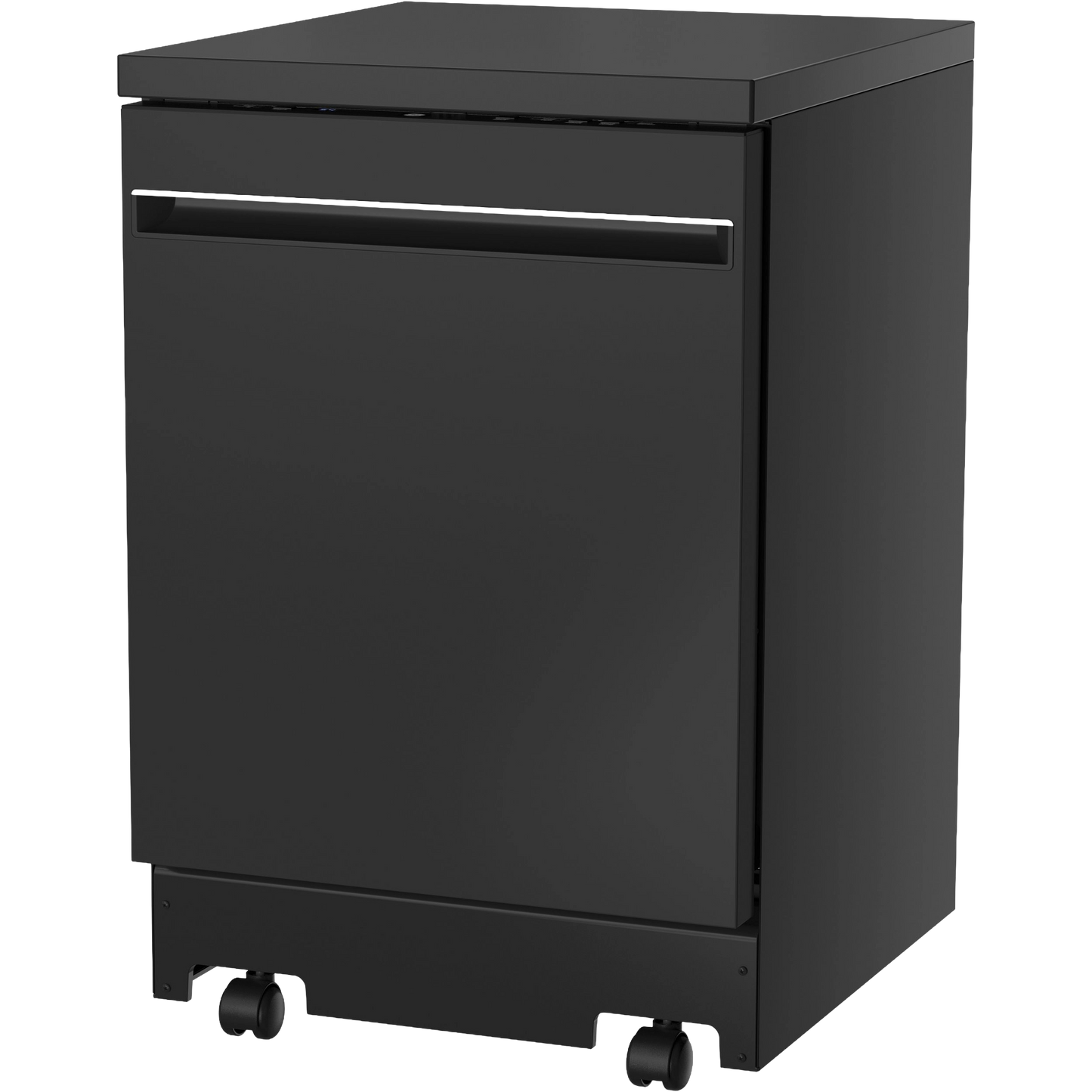 GE® ENERGY STAR® 24" Stainless Steel Interior Portable Dishwasher with Sanitize Cycle