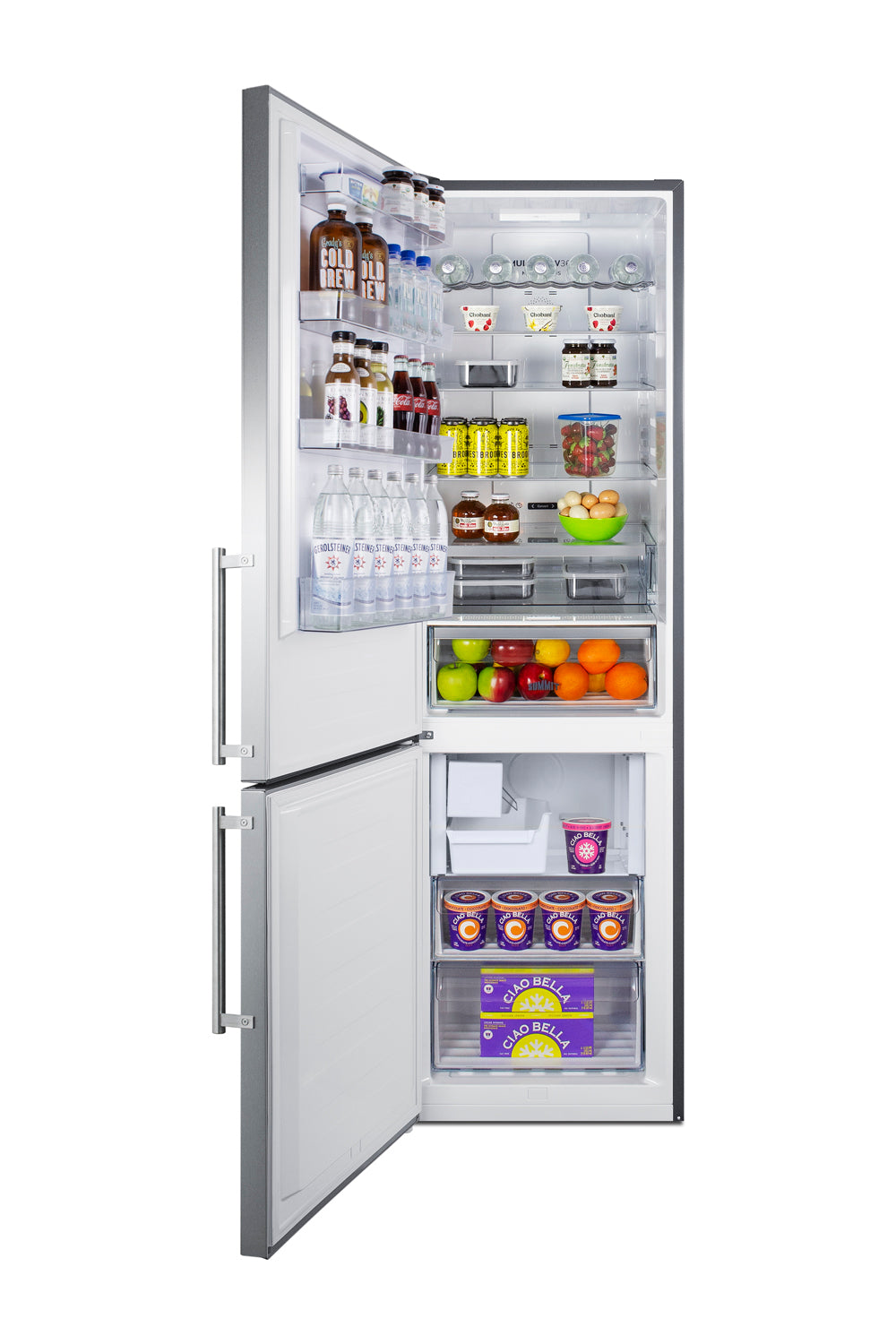 24" Wide Bottom Freezer Refrigerator With Icemaker