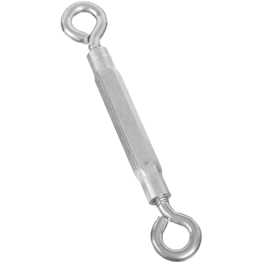 Zinc eye and eye turnbuckle with hex body for adjustable fastening in hardware and fasteners under $50 collections