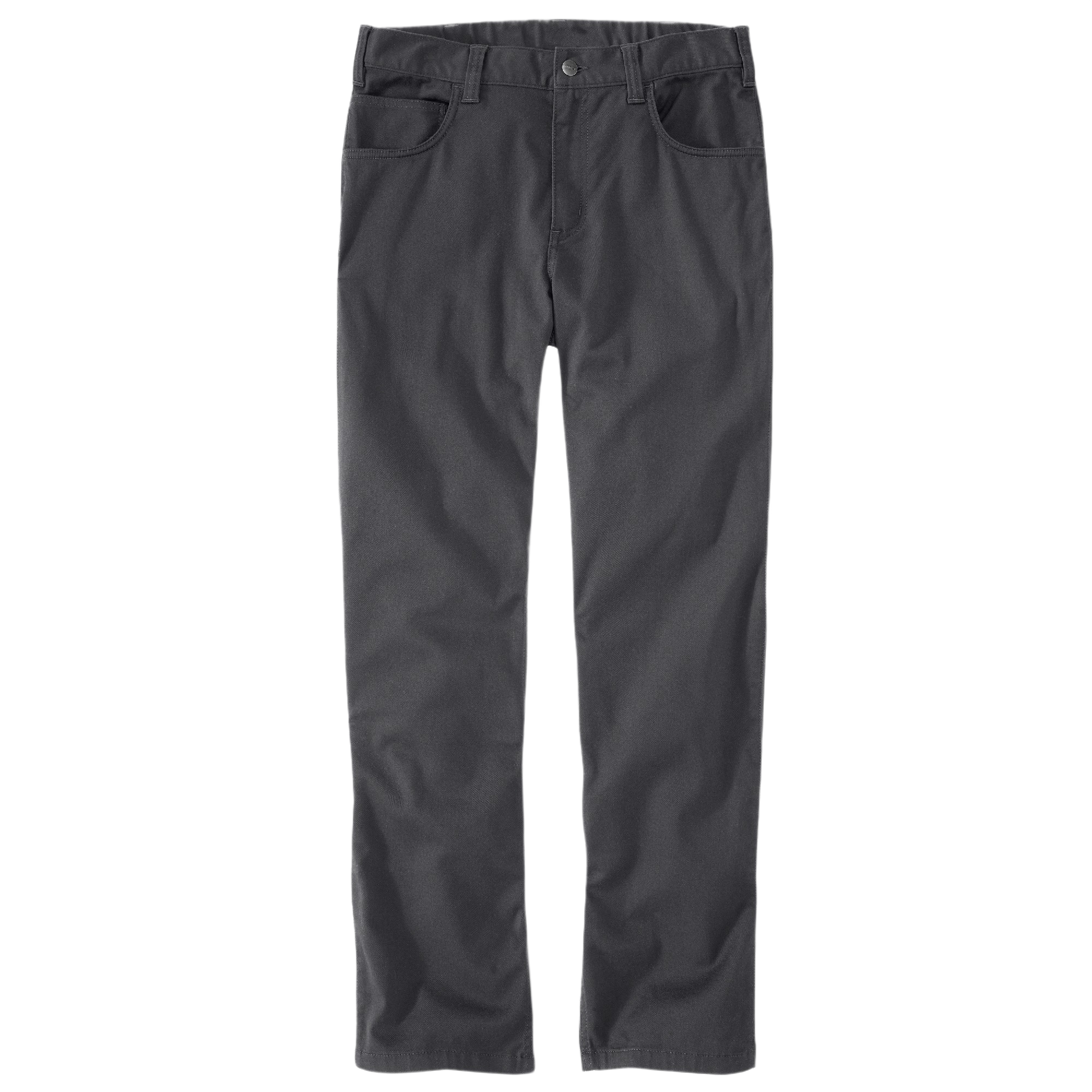 Dark gray relaxed fit work pants designed for durability and comfort in tools and home improvement tasks